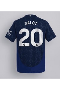 Fotbalové Dres Manchester United Diogo Dalot #20 Venkovní Oblečení 2024-25 Krátký Rukáv